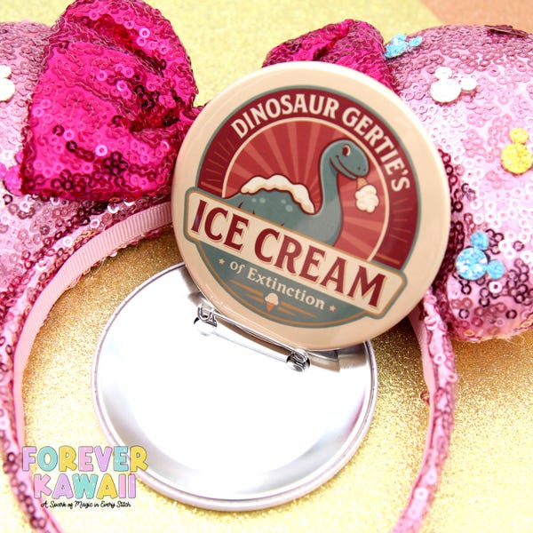 Dinosaurier Gertie's Eis des Aussterbens - Feier Pinback Button - Park Day Button - Disney Button