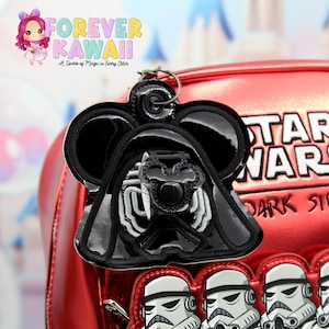 Portachiavi con orecchie da topo di Kylo – Porta cappello Galaxy / Porta occhiali da sole / Porta orecchie di Star Wars / Porta fascia per capelli con orecchie da topo