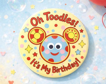 Oh Toodles knop verjaardagsviering, knop eerste verjaardag park, knop verjaardagsviering kinderen, knop familieverjaardag, knop parkreis