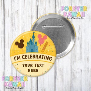 &quot;Personalisierter Park Pin mit &quot;&quot;Ich feiere&quot;&quot;&quot;