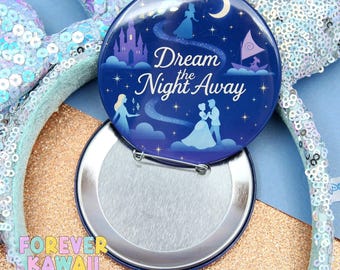 Starlight - Dream the Night Away – Parade Celebration Pinback Button | 3" Princess-Inspired Park Pin | Nighttime Disney Parade Badge