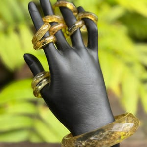 One of a Kind Snakeskin Rings – Real Snake Skin Jewelry for Witchcraft & Renewal Magic