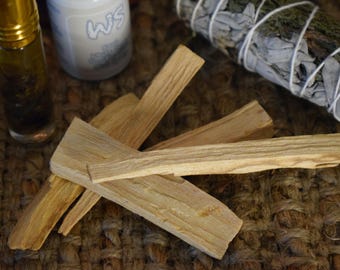 Ethically Sourced Palo Santo Smudge Sticks with Black Bag for Creativity, Protection & Cleansing Rituals