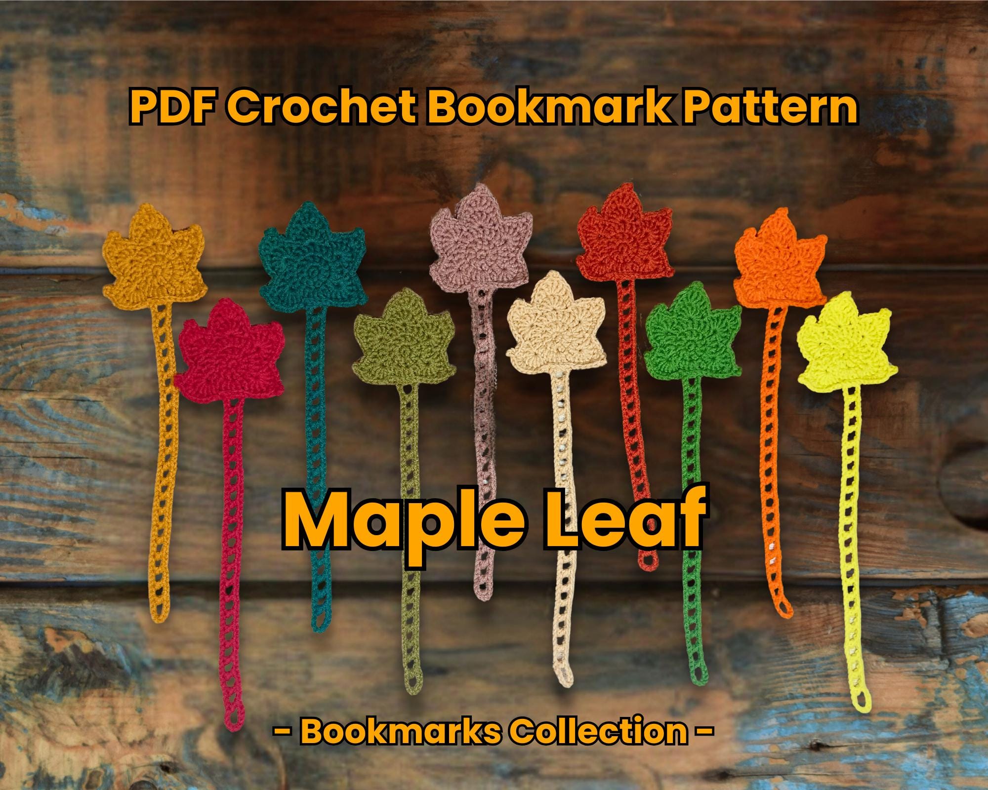40 Maple Leaf Crochet Patterns for Autumn Decor, Gifts, and Cozy Home Accents 36 Crochet Maple Leaf Bookmark Pattern Beginner Autumn Page