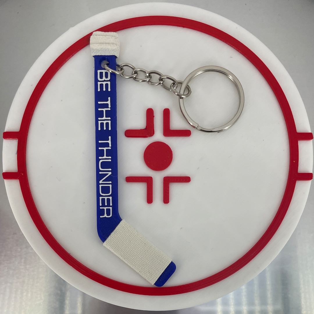 Personalized Tampa Bay Lightning Hockey Stick Keychain: Double