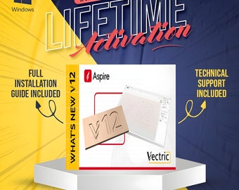 Vectric Aspire 12 - Full Version License Key | Aspire 12 PRO - CNC Carving & Routing Software Lifetime