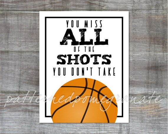 Items Similar To Basketball Printable Wall Decor Boys Bedroom