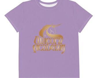 Unicorn Academy T-shirt ras du cou pour enfant, tailles 8-20