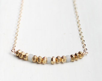athena - gold necklace by elephantine