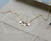 akira necklace - modern geometric 14k goldfill necklace - dainty everyday gift for her
