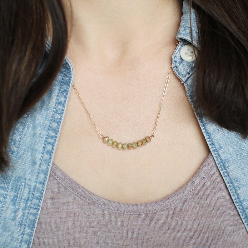 Minimalist beaded necklace Clearance