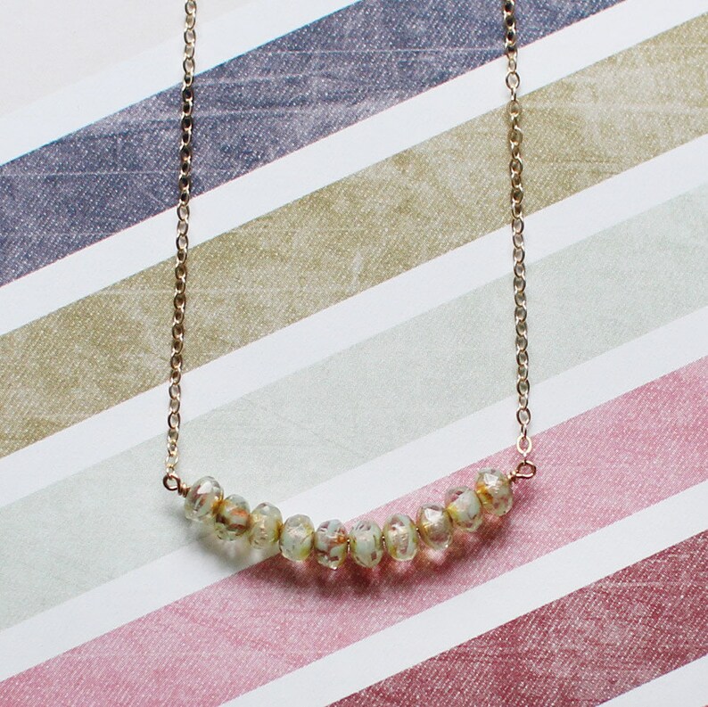 Minimalist beaded necklace Clearance