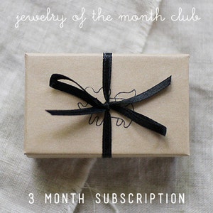 subscription box - jewelry of the month club, 3 month subscription, gift for her, surprise gift, subscription box for women, jewelry club