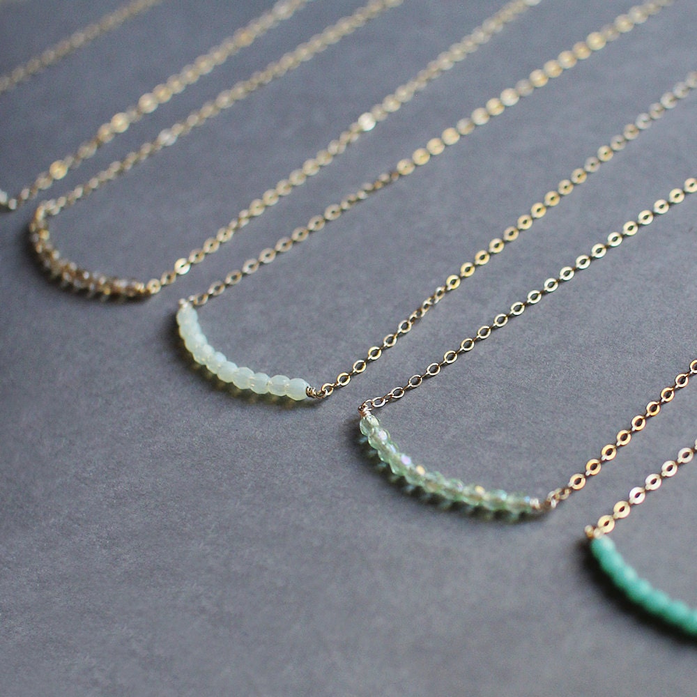 you & me necklaces - best friend necklaces - dainty beaded necklaces …