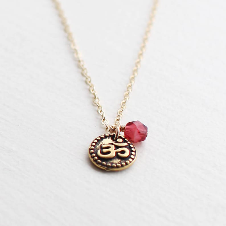 aum gold necklace by elephantine image 2