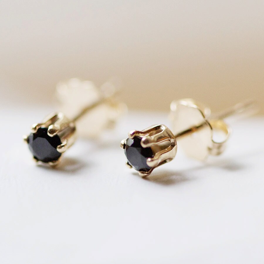 nova earrings - tiny 14k goldfilled stud earrings - petite everyday j…