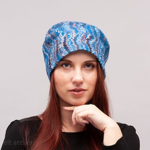 Slouch Beanie Hat, Winter hat, Merino Wool Slouchy Beanie Hat, Outdoor Hat, Beanie for women, Gift for her