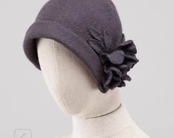 Scala Gray Wool Women\'s Hat with Knot Trim Women main image 2