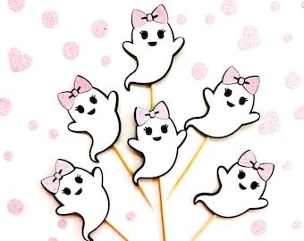 A little boo is almost due, Pink Halloween, Baby Halloween party, Pink Ghost toppers, girl ghost party, ghost party, Cute Halloween, ghost