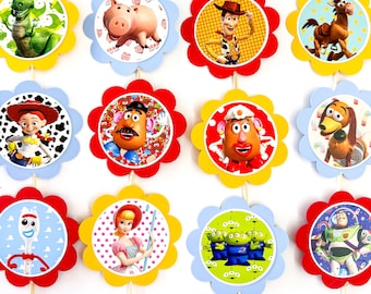 Toy Story toppers, Toy Story cupcakes, Toy Story party, Toy Story birthday, Toy Story favors, Toy Story party picks, Potato Head party