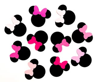 Pink Minnie party, Pink Minnie Birthday, Pink Minnie die cuts, Pink Minnie crafts, Minnie Mouse party, Minnie Birthday, Minnie bachelorette