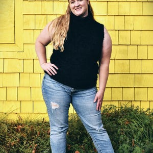 1990&#39;s/2000&#39;s Textured Turtleneck Top - Women&#39;s Size XL