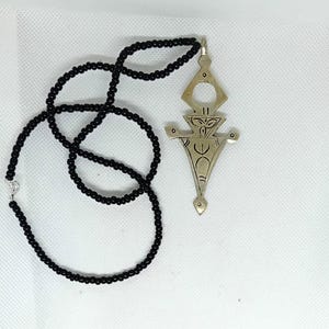 Antique African Tuareg Natural Agate Berber Tribal Ethnic Beautiful Jewish Necklace