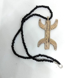 Antique African Tuareg Natural Agate Berber Tribal Ethnic Beautiful Jewish Necklace