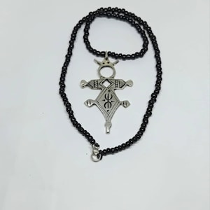 Handmade Moroccan Berber Tuareg Necklace – Ethnic Sahara Jewelry, Tribal Amazigh Pendant