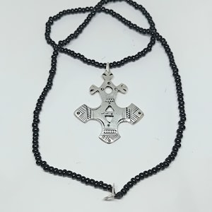 Handmade Moroccan Berber Tuareg Necklace – Ethnic Sahara Jewelry, Tribal Amazigh Pendant