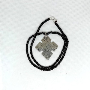 Antique African Tuareg Natural Agate Berber Tribal Ethnic Beautiful Jewish Necklace