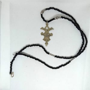 Antique African Tuareg Natural Agate Berber Tribal Ethnic Beautiful Jewish Necklace