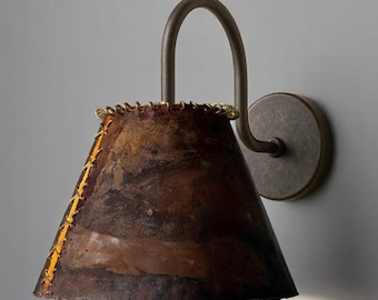 Outdoor copper sconce, Barn Copper Sconce Light, Vintage barn Light, Antique Copper Wall Light, Perfect for Outdoor Lighting, pendant light