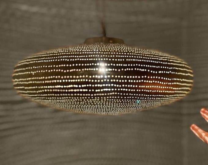 Moroccan Pendant Light, Oriental Hanging Lamp, Moroccan Brass Lampshade Chandelier, New Home Decor Lighting