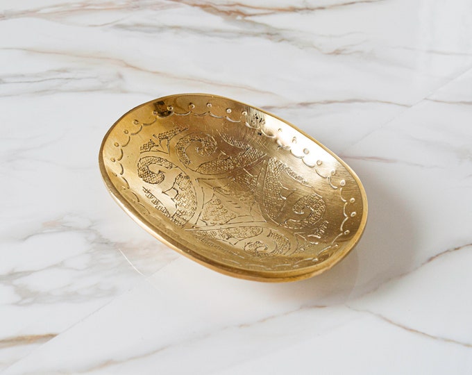 Brass Soap Dish Holder, Unlacquered Brass Floor Soap Dish, Engraved Soap Brass Plate, Soap Dishware, Solid Soap Rack, Soap Tray