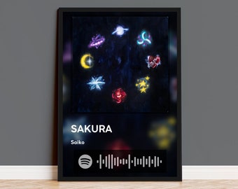 Póster de portada de álbum SAKURA - Saiko.