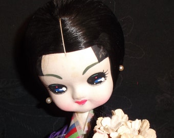 Vintage Japanese Sitting Doll