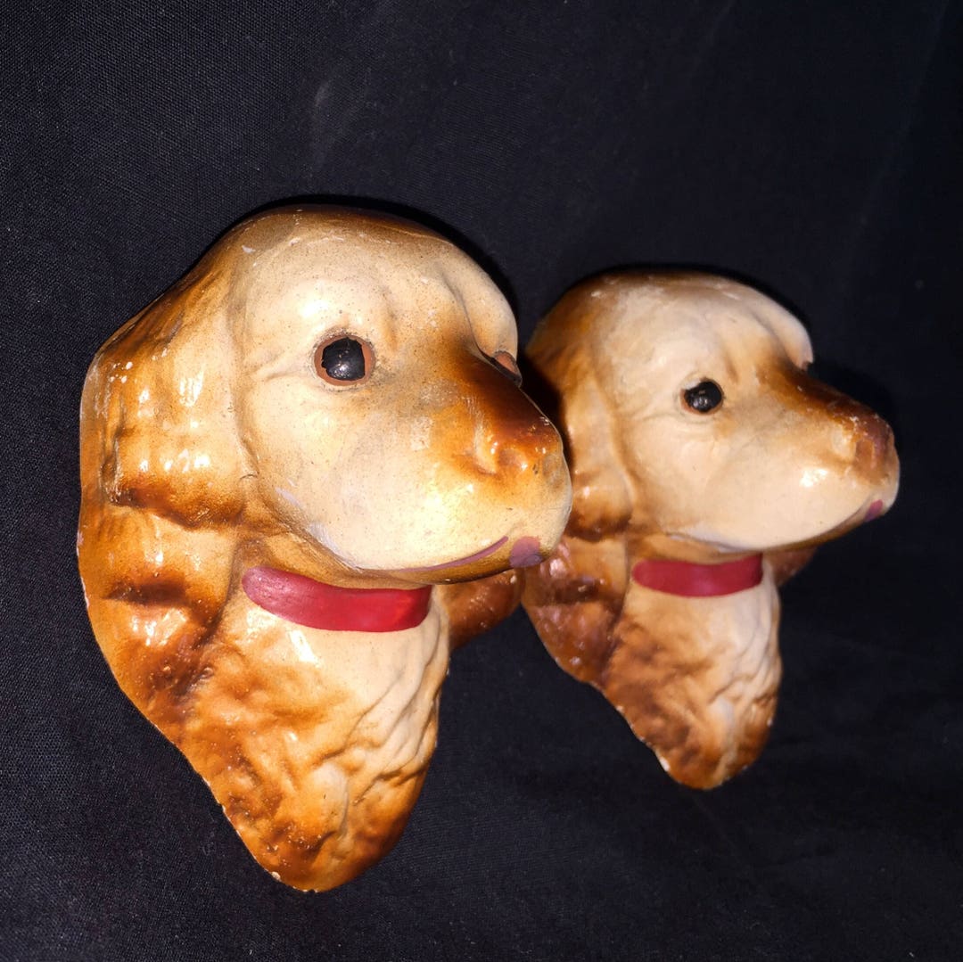 Vintage Chalk Dogs Etsy