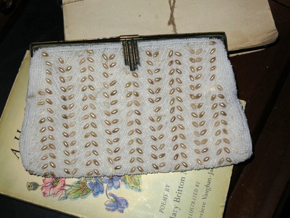 Vintage Micro Beaded French Evening Bag - image 1