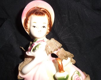 Vintage Girl Porcelain Figurine