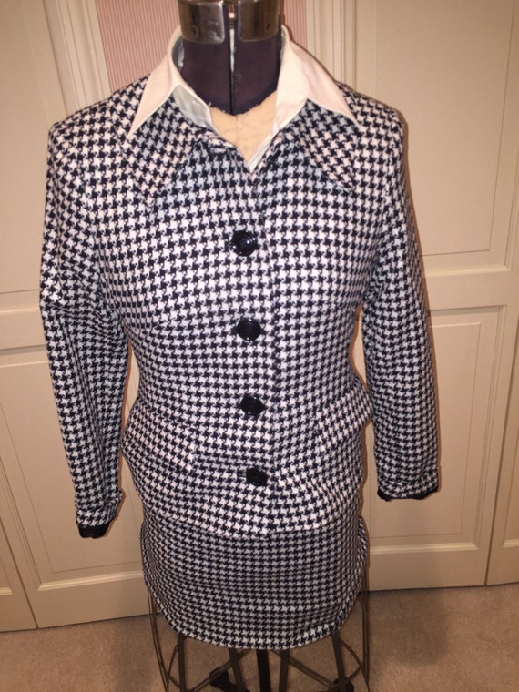 Vintage Casual Corner Lady's Hound-Tooth Checked … - image 5