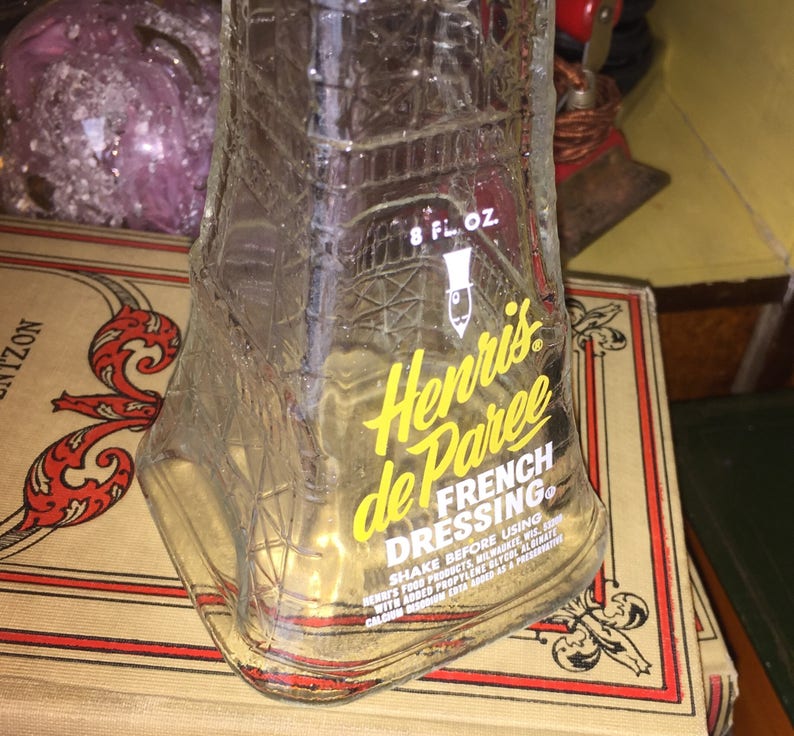 Vintage Henri's de Paree French Dressing Bottle Etsy