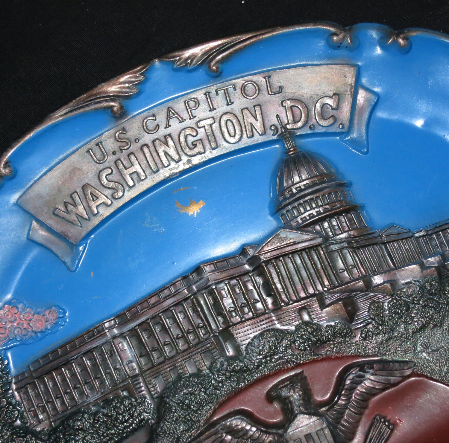 Vintage Washington DC Souvenir Tray Etsy