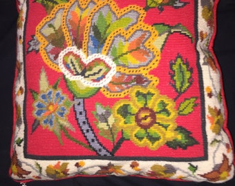 Columbia Minerva Crewel Pillow Cover