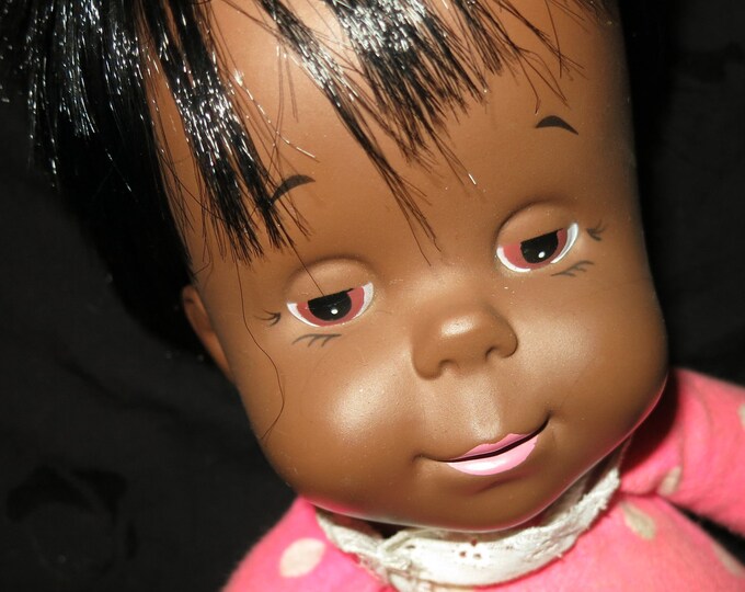 Vintage Mattel Black Drowsy Baby Doll Etsy