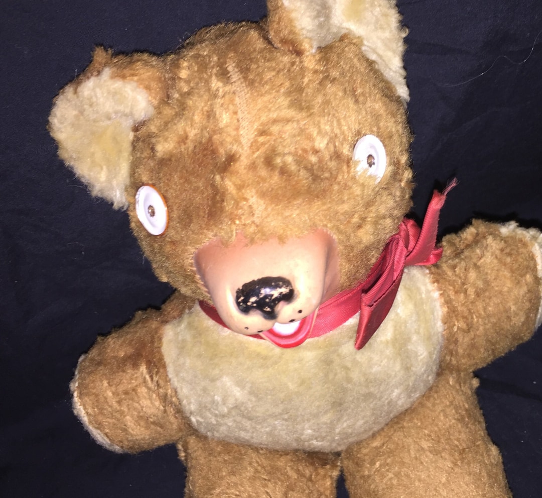 Antique Windup Teddy Bear Etsy