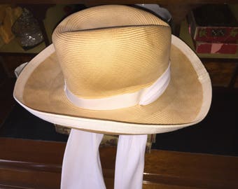 Vintage Mr. Charles Straw Hat