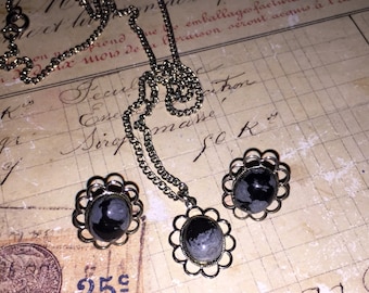 Vintage Necklace and Earring Set