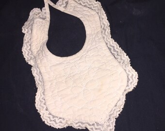 Quilted Victorian Baby Bib