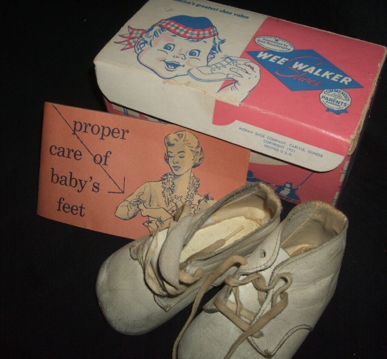 1950�s Wee Walker Baby Shoes Etsy